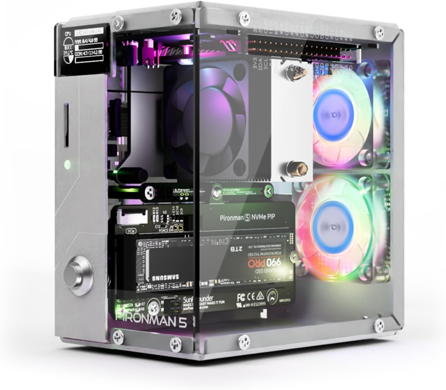 Pironman 5 NVMe M.2 SSD PCIe 2 - Raspberry Pi Ai Kit Hailo-8L 评论和价格