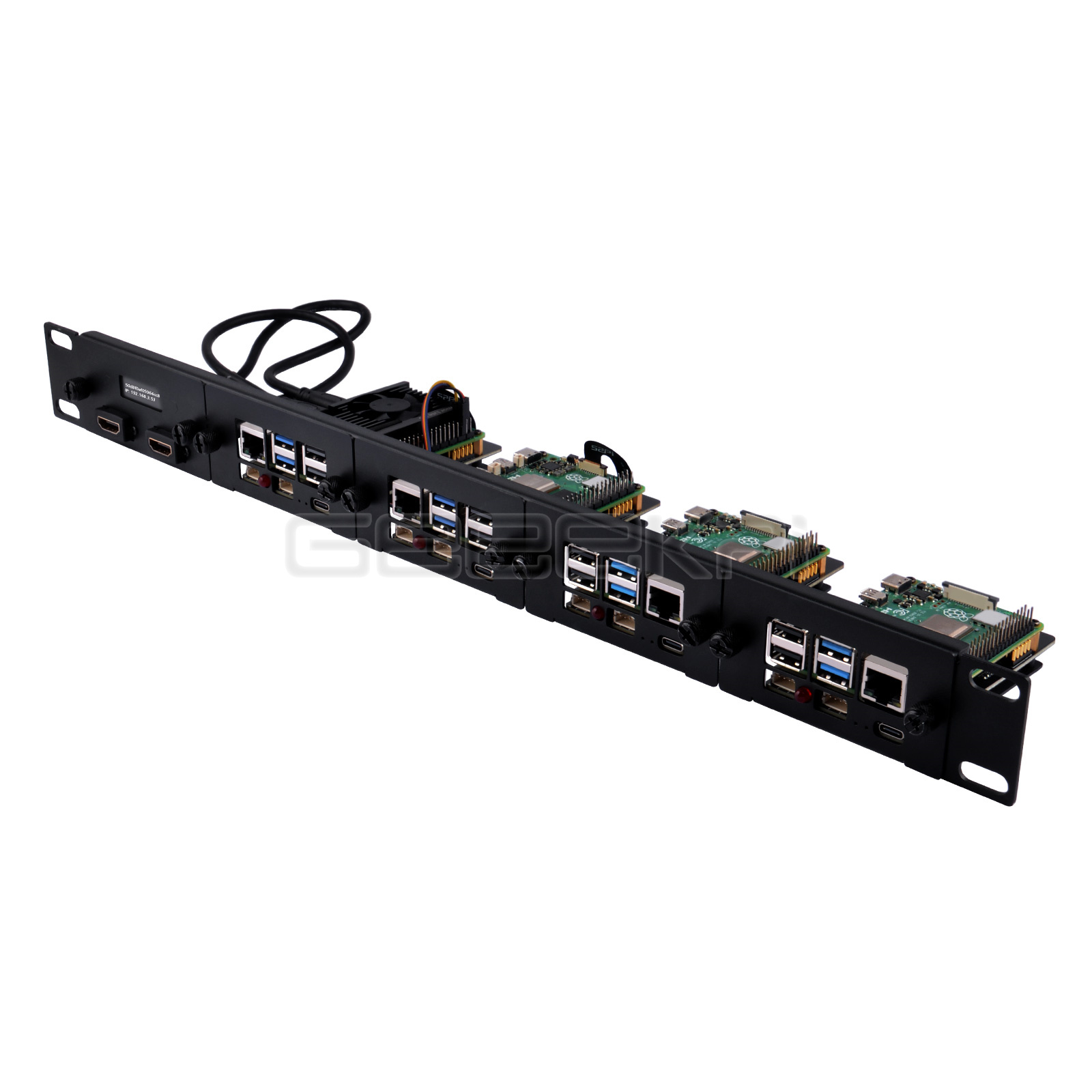 1U Rackmount Steel Bracket Kit - Raspberry Pi Rackmount 1U 19 Inch 评论和价格