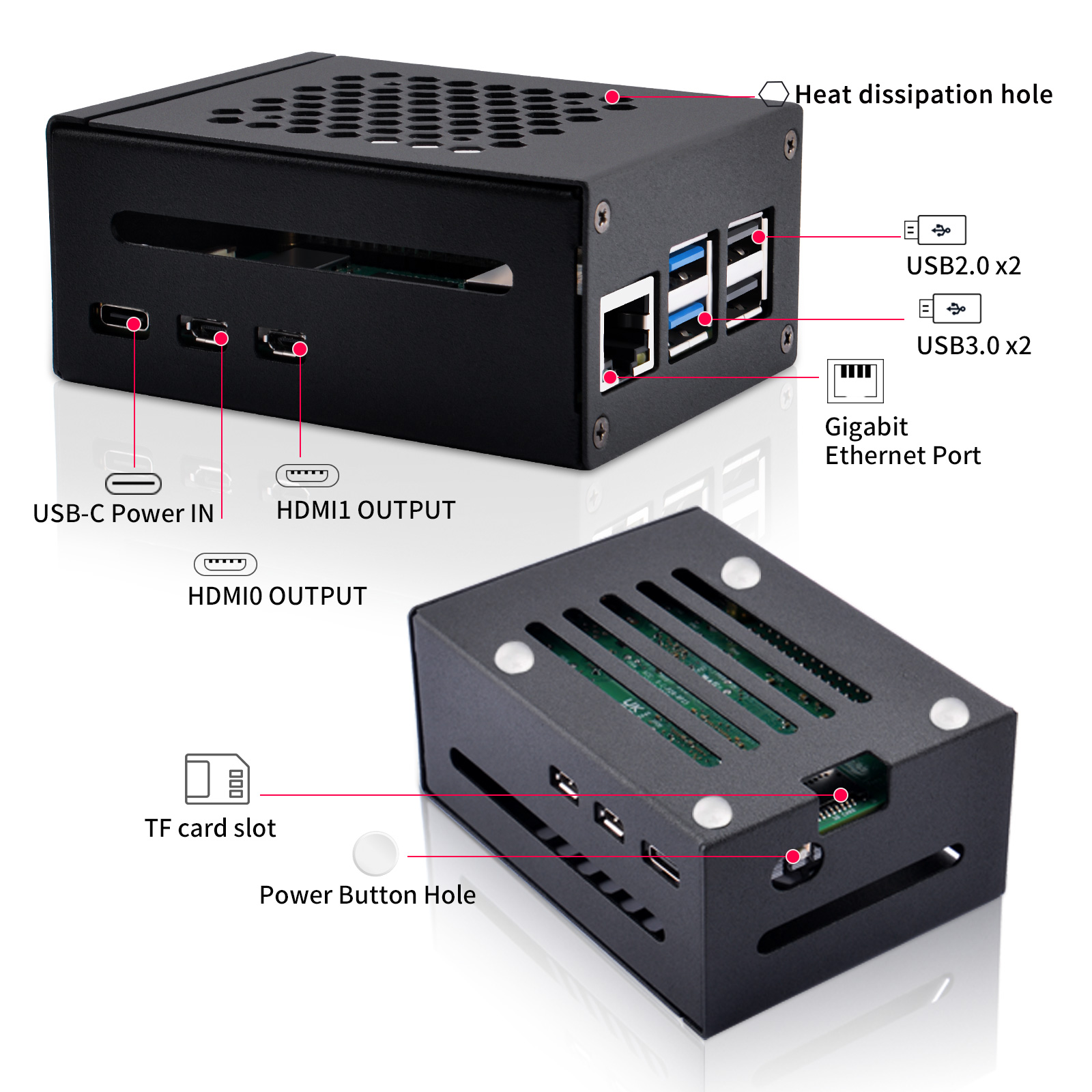 52Pi  Raspberry Pi 5 Metal Cas - Argon One V3 M.2 Nvme Case 评论和价格