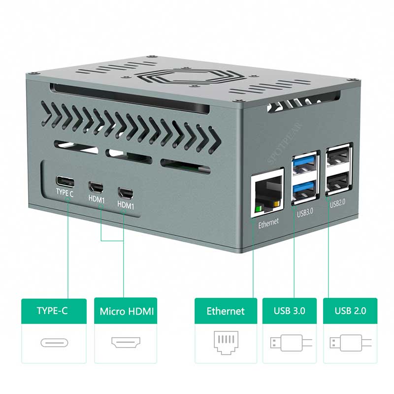 Raspberry Pi 5 Aluminum Metal  - Argon One V3 M.2 Nvme Case 评论和价格